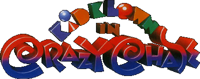 Kid Klown in Crazy Chase logo for Super Nintendo